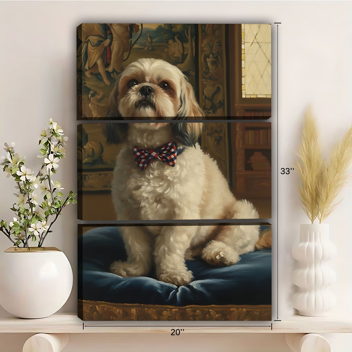 Funny Dog Art - Canvas Wall Art - Abstract Funny Living Room Decor| Liberty Signs #SZ262