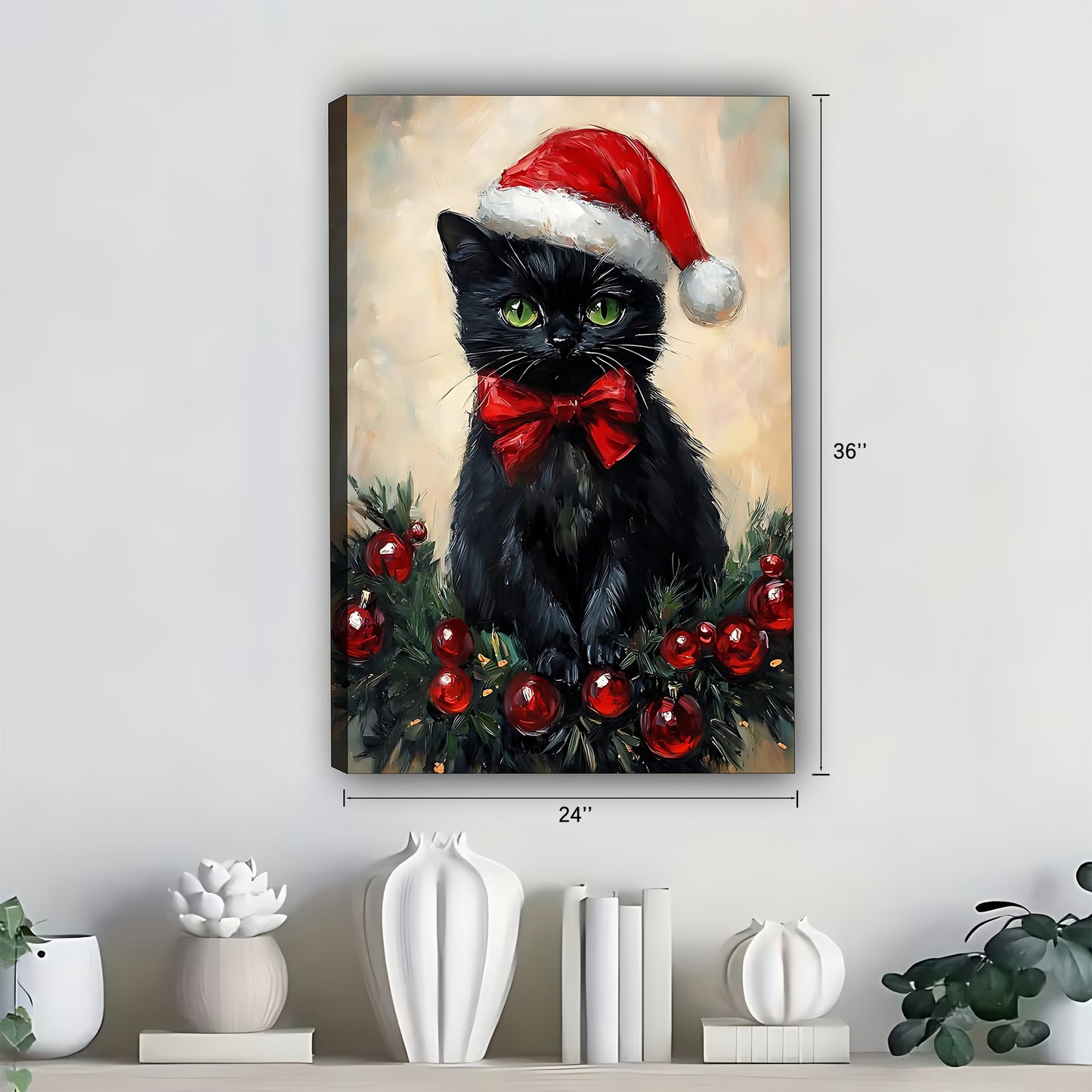 Funny Cat Art - Canvas Wall Art - Abstract Funny Living Room Decor| Liberty Signs #SZ263