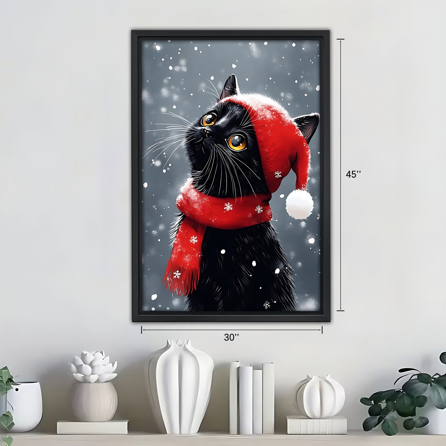 Funny Cat Art - Canvas Wall Art - Abstract Funny Living Room Decor| Liberty Signs #SZ264