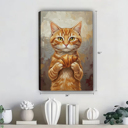 Funny Cat Art - Canvas Wall Art - Abstract Funny Living Room Decor| Liberty Signs #SZ273