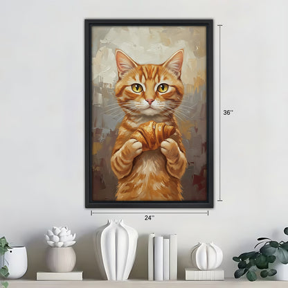 Funny Cat Art - Canvas Wall Art - Abstract Funny Living Room Decor| Liberty Signs #SZ273