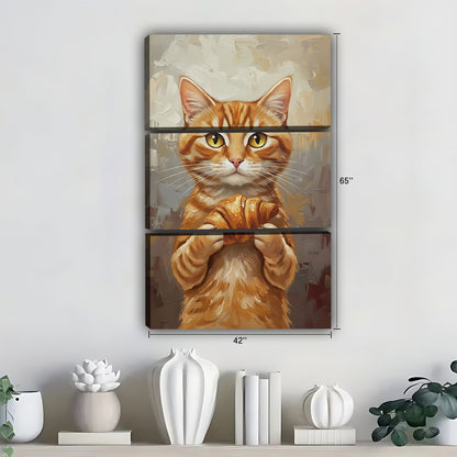 Funny Cat Art - Canvas Wall Art - Abstract Funny Living Room Decor| Liberty Signs #SZ273