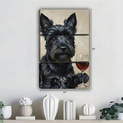 Funny Dog Art - Canvas Wall Art - Abstract Funny Living Room Decor| Liberty Signs #SZ276