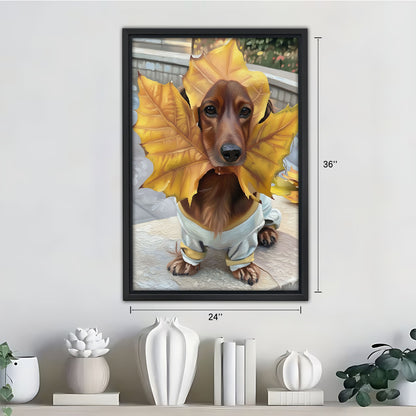 Funny Dog Art - Canvas Wall Art - Abstract Funny Living Room Decor| Liberty Signs #SZ278