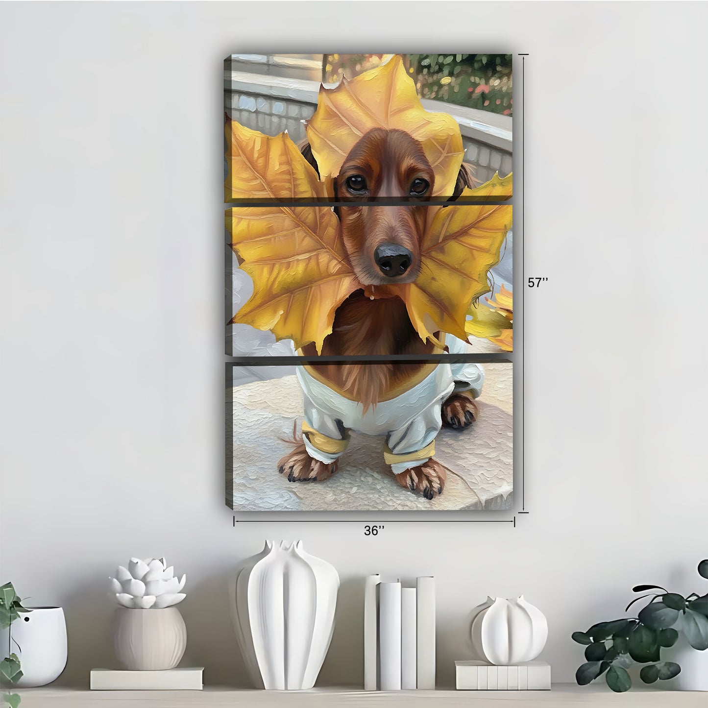 Funny Dog Art - Canvas Wall Art - Abstract Funny Living Room Decor| Liberty Signs #SZ278