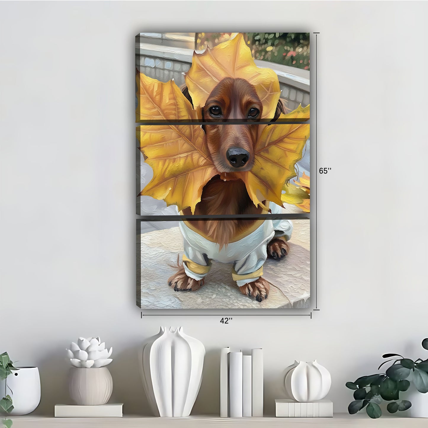Funny Dog Art - Canvas Wall Art - Abstract Funny Living Room Decor| Liberty Signs #SZ278