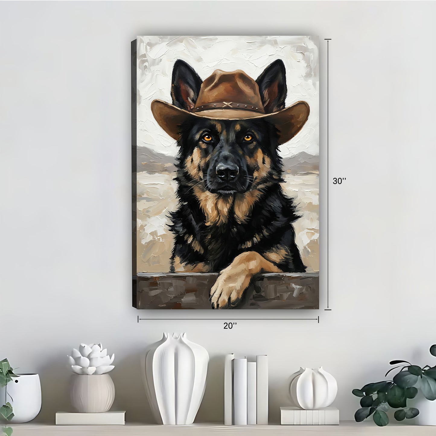 Funny Dog Art - Canvas Wall Art - Abstract Funny Living Room Decor| Liberty Signs #SZ279