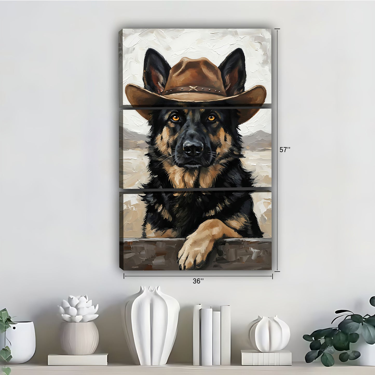 Funny Dog Art - Canvas Wall Art - Abstract Funny Living Room Decor| Liberty Signs #SZ279