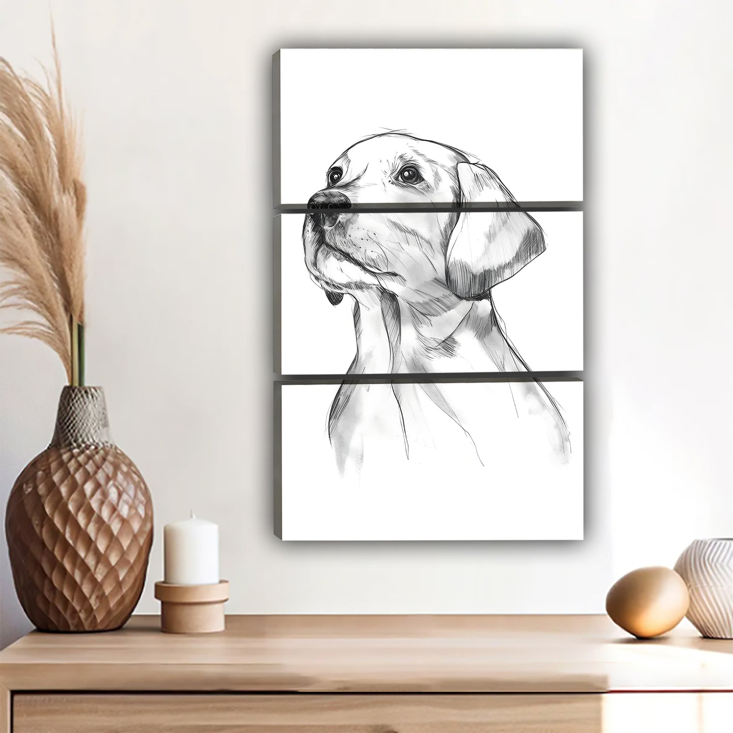 Funny Dog Art - Canvas Wall Art - Abstract Funny Living Room Decor| Liberty Signs #SZ120