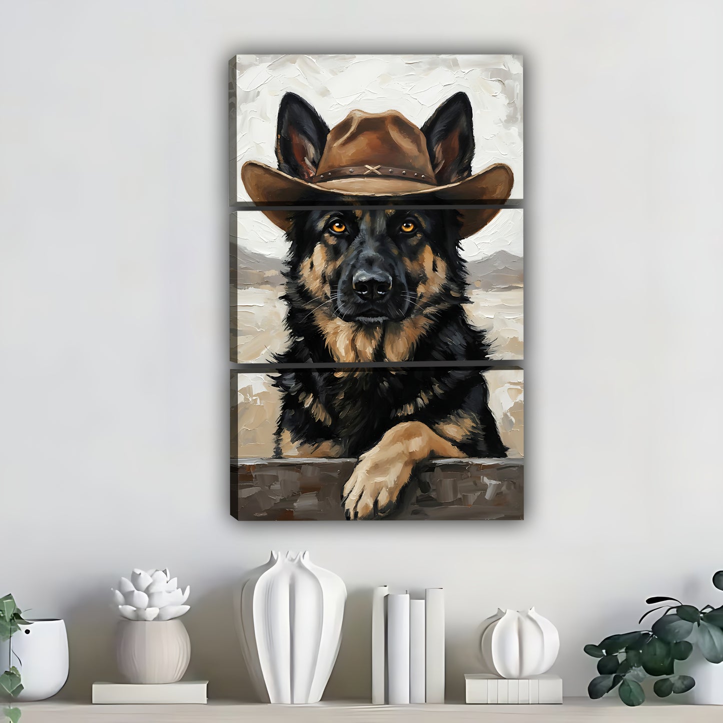 Funny Dog Art - Canvas Wall Art - Abstract Funny Living Room Decor| Liberty Signs #SZ279