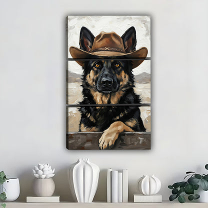 Funny Dog Art - Canvas Wall Art - Abstract Funny Living Room Decor| Liberty Signs #SZ279