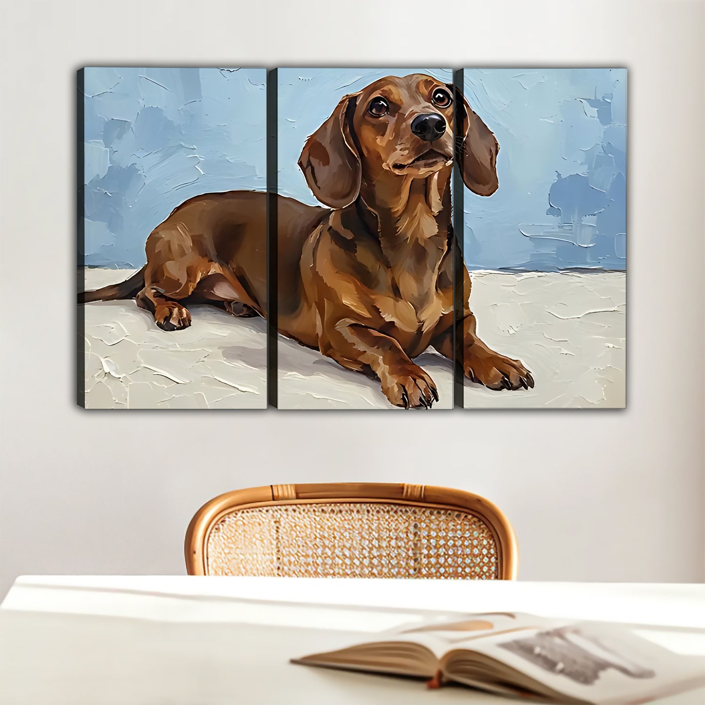 Funny Dog Art - Canvas Wall Art - Abstract Funny Living Room Decor| Liberty Signs #HZ069