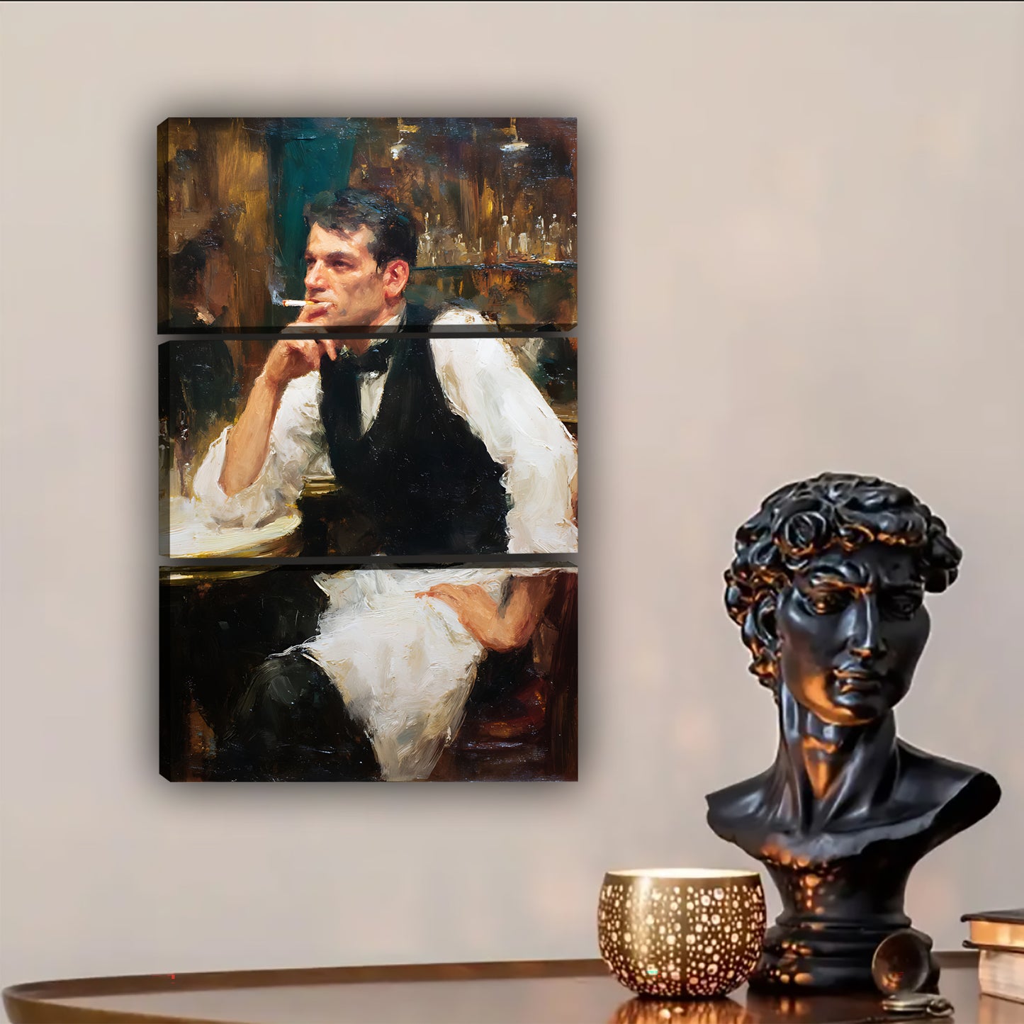 Neutral Abstract Framed Wall Art – Minimalist Line Art for Office or Studio | Liberty Signs #SZ240