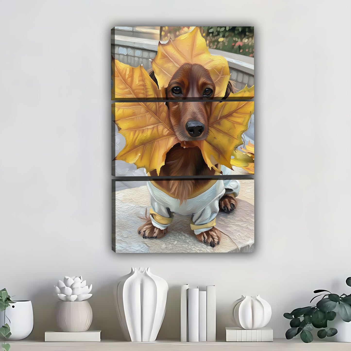 Funny Dog Art - Canvas Wall Art - Abstract Funny Living Room Decor| Liberty Signs #SZ278