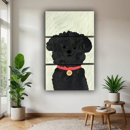 Funny Dog Art - Canvas Wall Art - Abstract Funny Living Room Decor| Liberty Signs #SZ092