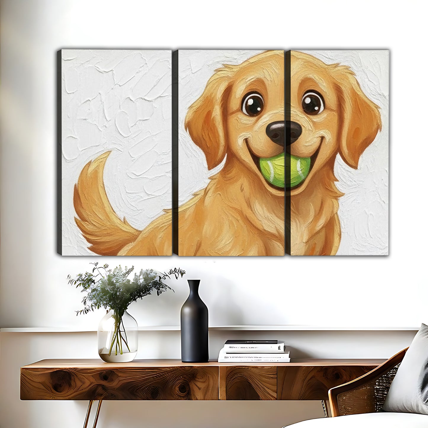 Funny Dog Art - Canvas Wall Art - Abstract Funny Living Room Decor| Liberty Signs #HZ105
