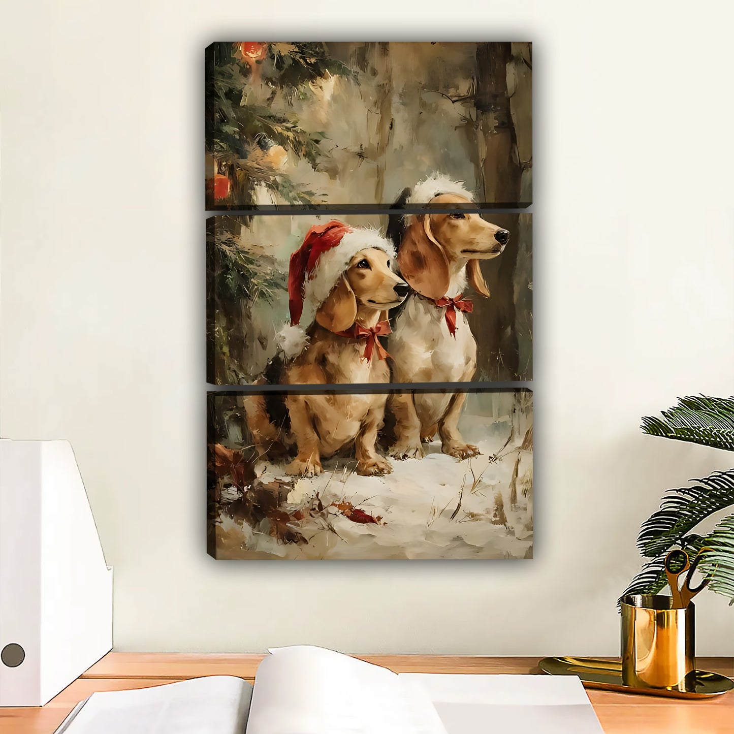Funny Dog Art - Canvas Wall Art - Abstract Funny Living Room Decor| Liberty Signs #SZ180