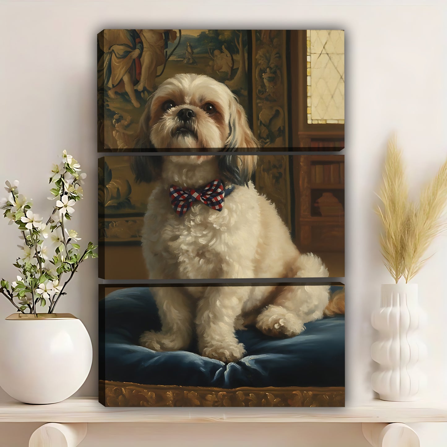 Funny Dog Art - Canvas Wall Art - Abstract Funny Living Room Decor| Liberty Signs #SZ262