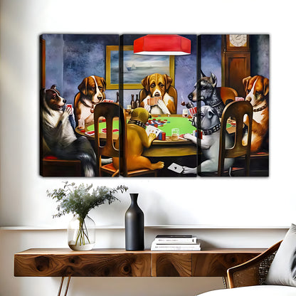 Funny Dog Art - Canvas Wall Art - Abstract Funny Living Room Decor| Liberty Signs #HZ076