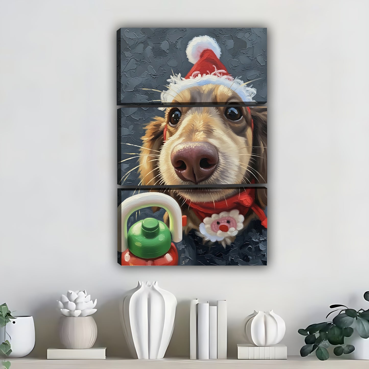 Funny Dog Art - Canvas Wall Art - Abstract Funny Living Room Decor| Liberty Signs #SZ282