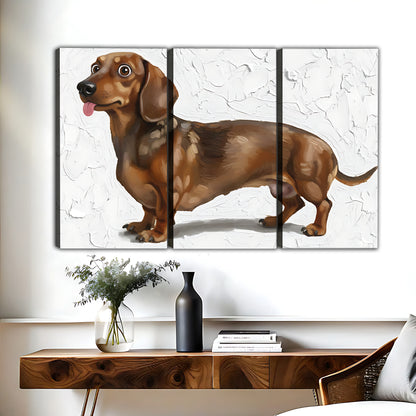Funny Dog Art - Canvas Wall Art - Abstract Funny Living Room Decor| Liberty Signs #HZ094