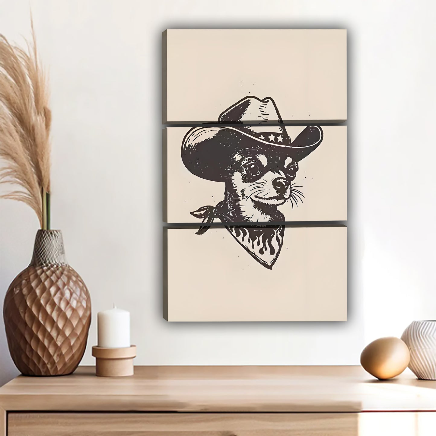 Funny Dog Art - Canvas Wall Art - Abstract Funny Living Room Decor| Liberty Signs #SZ118