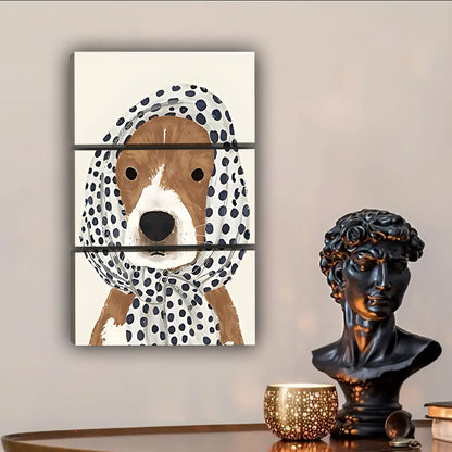 Funny Dog Art - Canvas Wall Art - Abstract Funny Living Room Decor| Liberty Signs #SZ103