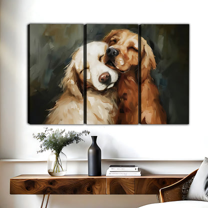 Funny Dog Art - Canvas Wall Art - Abstract Funny Living Room Decor| Liberty Signs #HZ059
