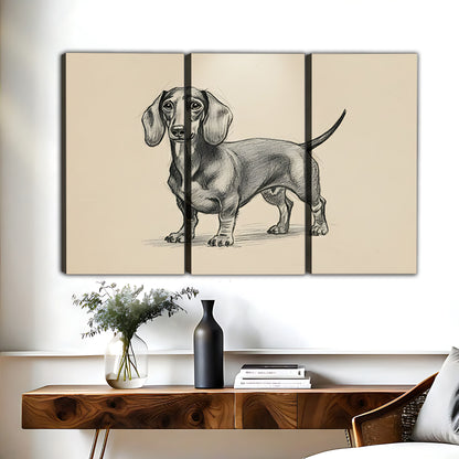 Funny Dog Art - Canvas Wall Art - Abstract Funny Living Room Decor| Liberty Signs #HZ087