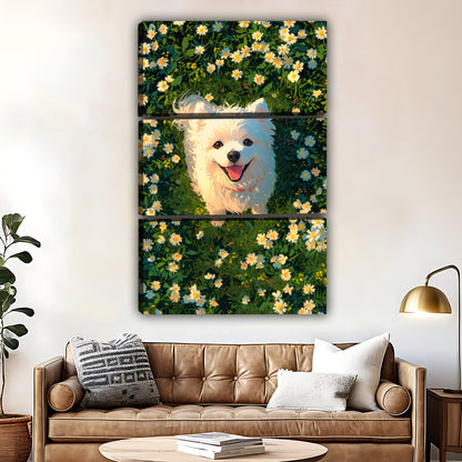Funny Puppy Art - Canvas Wall Art - Abstract Funny Living Room Decor| Liberty Signs #SZ024