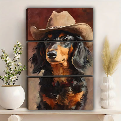 Funny Dog Art - Canvas Wall Art - Abstract Funny Living Room Decor| Liberty Signs #SZ258