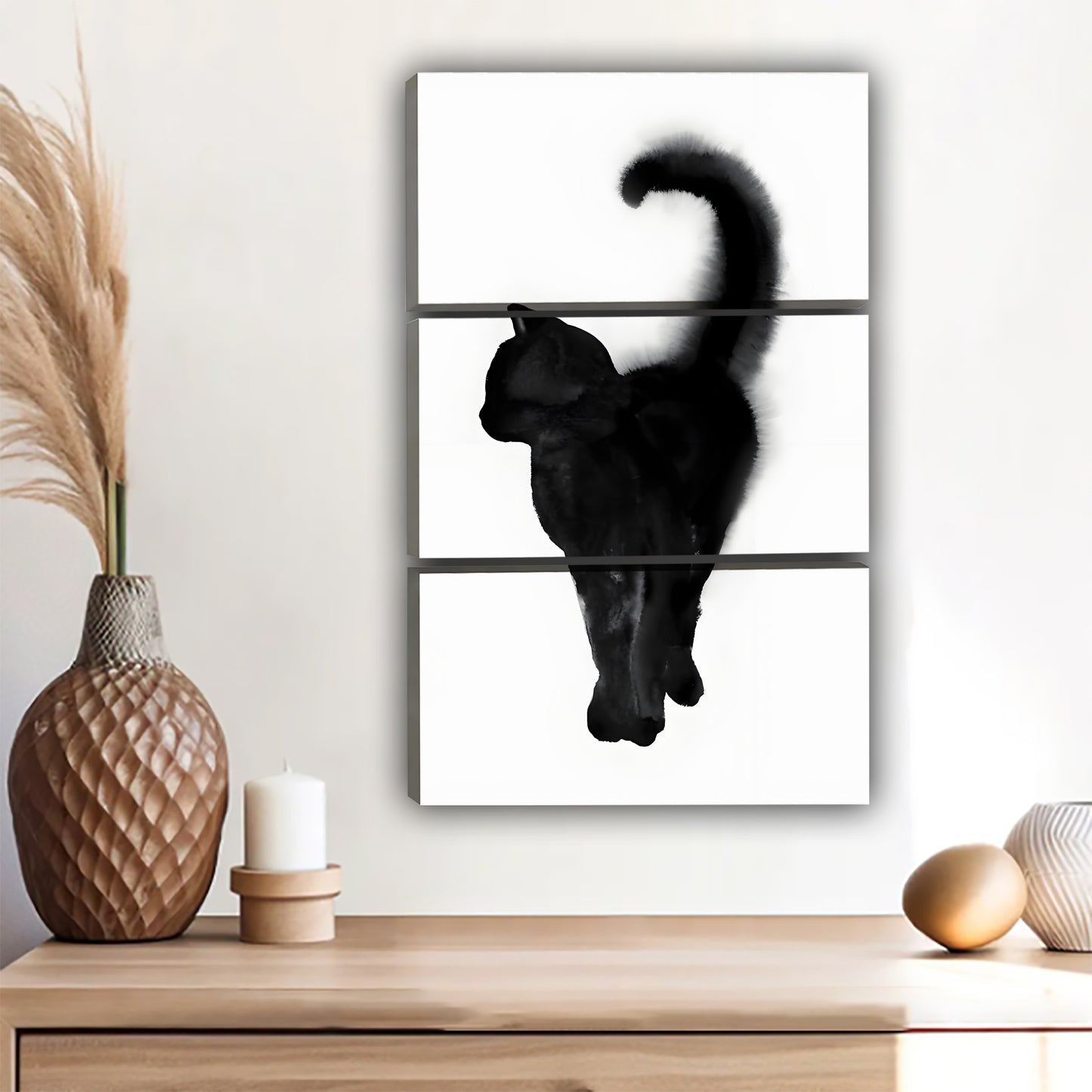 Funny Cat Art - Canvas Wall Art - Abstract Funny Living Room Decor| Liberty Signs #SZ121