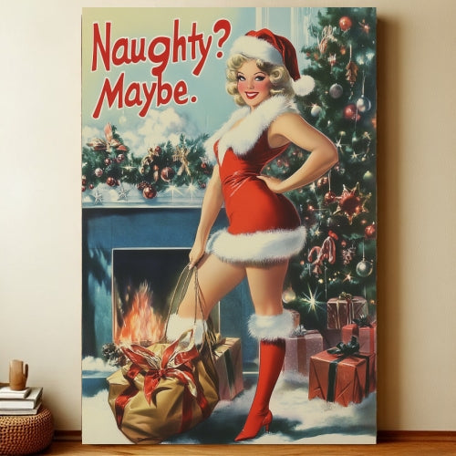 8x12 Pin-Up Girl Metal Sign – Retro Tin Wall Art for Garage & Bar Decor | Liberty Signs #3018