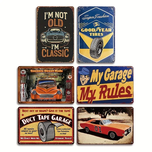 8x12 Classic Car Metal Sign – Vintage Tin Wall Art for Auto Fans & Garages | Liberty Signs #ZH4007