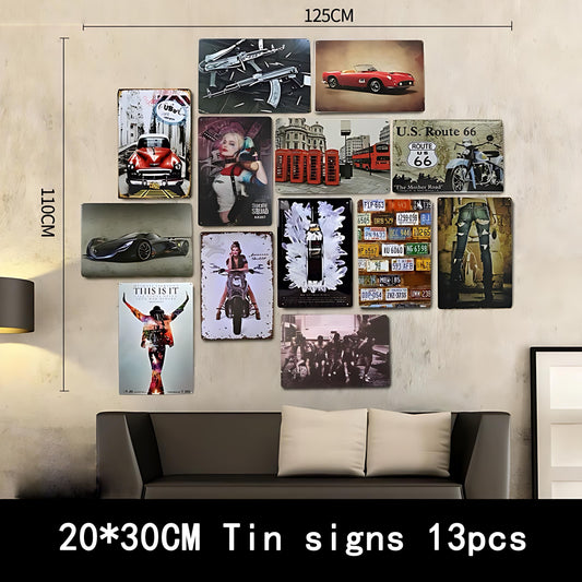 8x12 Classic Car Metal Sign – Vintage Tin Wall Art for Auto Fans & Garages | Liberty Signs #ZH4204