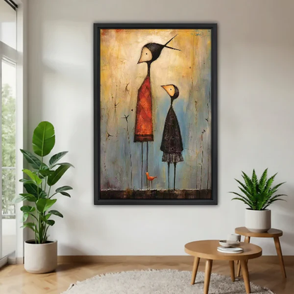 Folk Companions Canvas Wall Art L6257