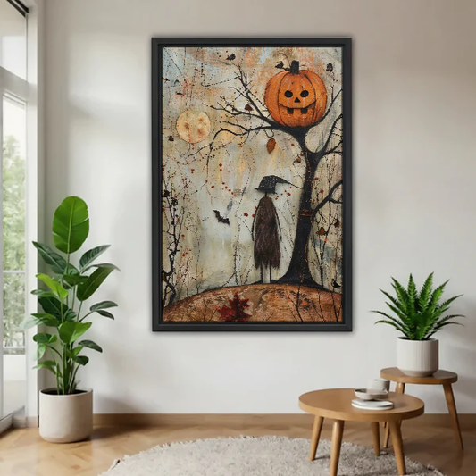 Pumpkin Tree Canvas Wall Art L6332