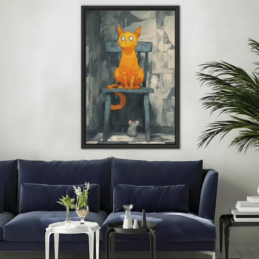 Cat and Mouse Wall Art 1:1