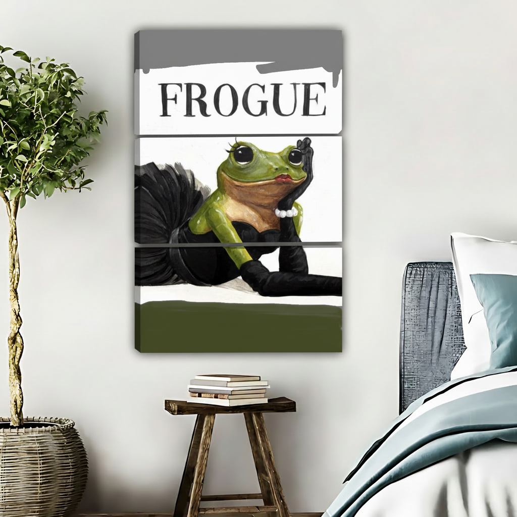 FROGUE时尚青蛙-三联画