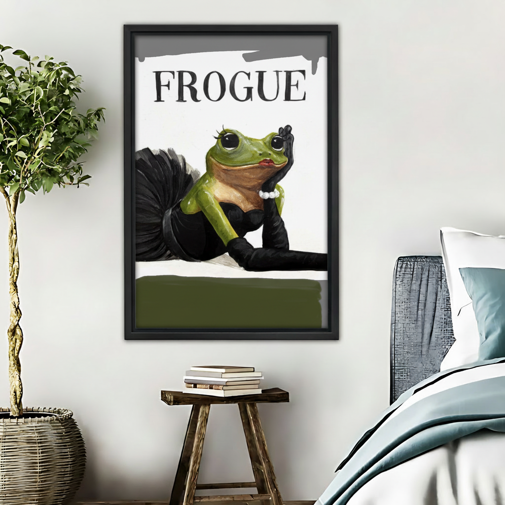 FROGUE时尚青蛙-木框画