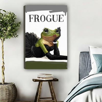 FROGUE时尚青蛙-无框画布