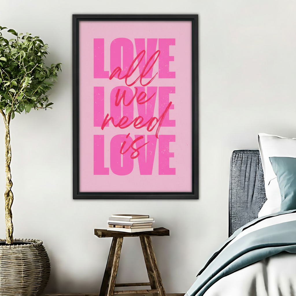 LOVE-木框画