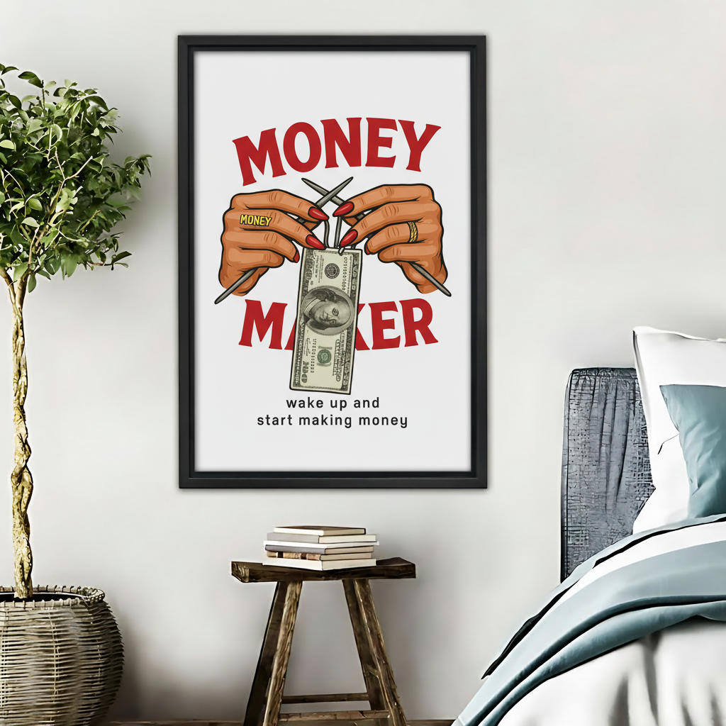MONEY MAKER-木框画