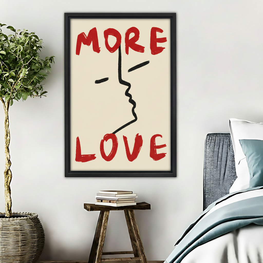 MORE LOVE-木框画