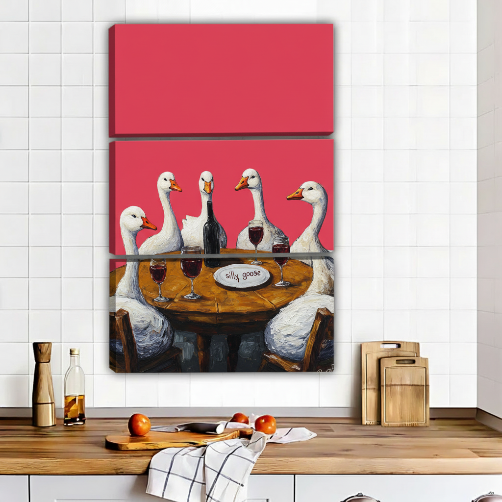 Silly Goose三联画场景图